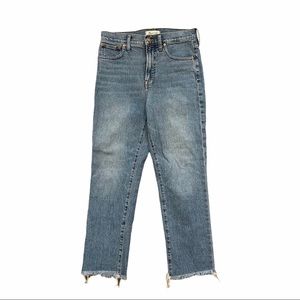 Madewell Blue Straight Leg Jeans